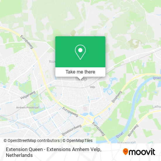 Extension Queen - Extensions Arnhem Velp map