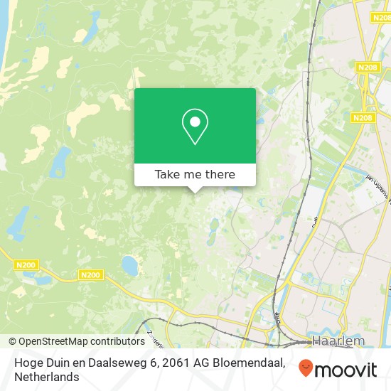 Hoge Duin en Daalseweg 6, 2061 AG Bloemendaal Karte