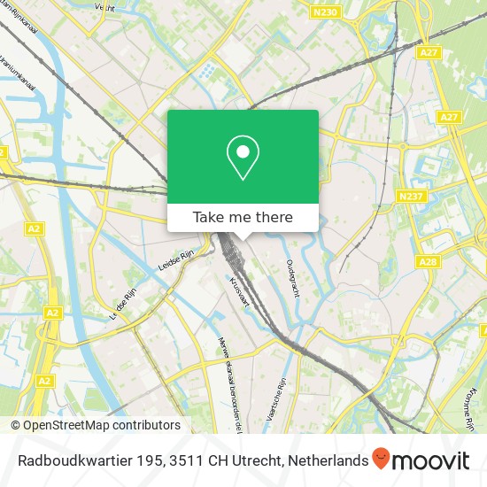 Radboudkwartier 195, 3511 CH Utrecht map