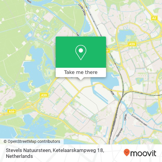 Stevels Natuursteen, Ketelaarskampweg 18 map