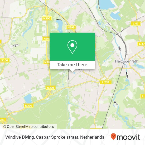 Windive Diving, Caspar Sprokelstraat map