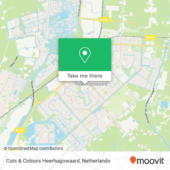 Cuts & Colours Heerhugowaard map