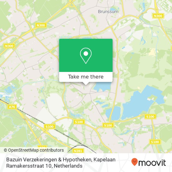 Bazuin Verzekeringen & Hypotheken, Kapelaan Ramakersstraat 10 map