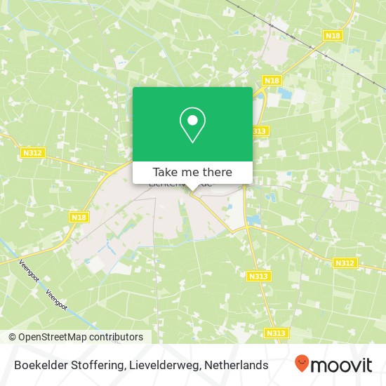 Boekelder Stoffering, Lievelderweg map