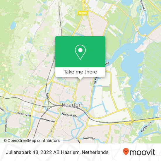 Julianapark 48, 2022 AB Haarlem map