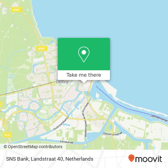 SNS Bank, Landstraat 40 Karte