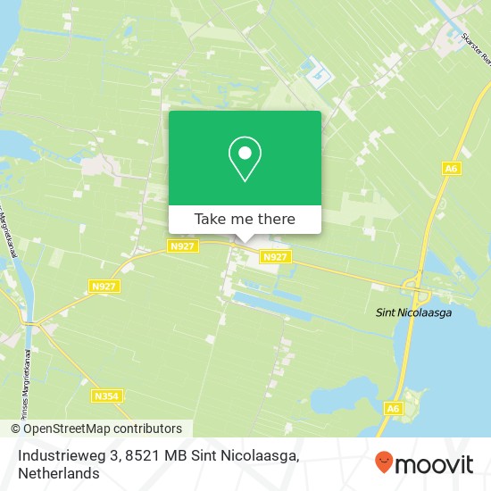 Industrieweg 3, 8521 MB Sint Nicolaasga map