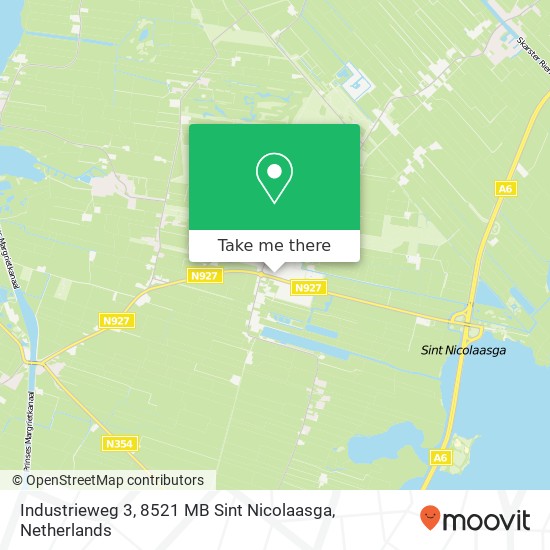 Industrieweg 3, 8521 MB Sint Nicolaasga Karte