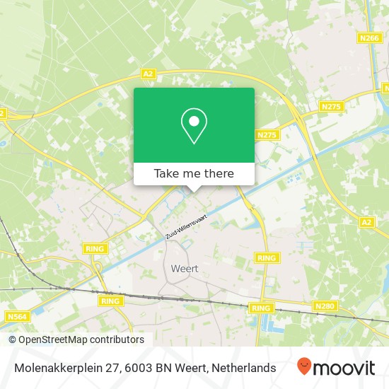 Molenakkerplein 27, 6003 BN Weert map