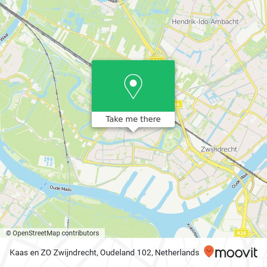 Kaas en ZO Zwijndrecht, Oudeland 102 map