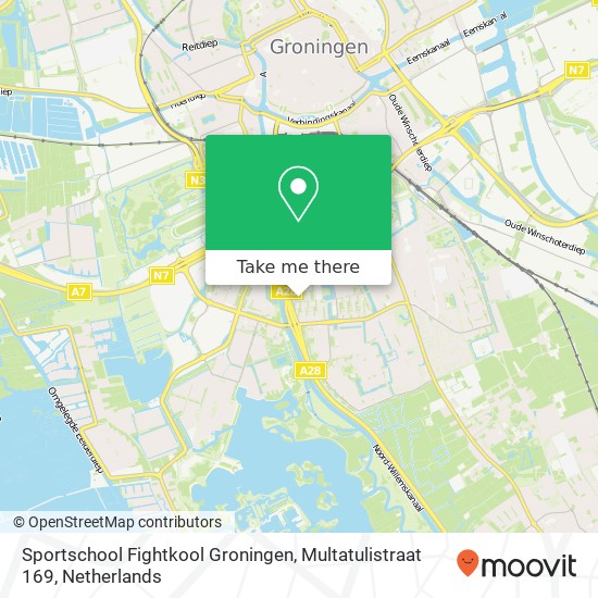 Sportschool Fightkool Groningen, Multatulistraat 169 Karte