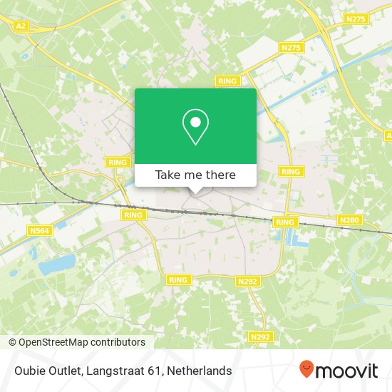 Oubie Outlet, Langstraat 61 Karte