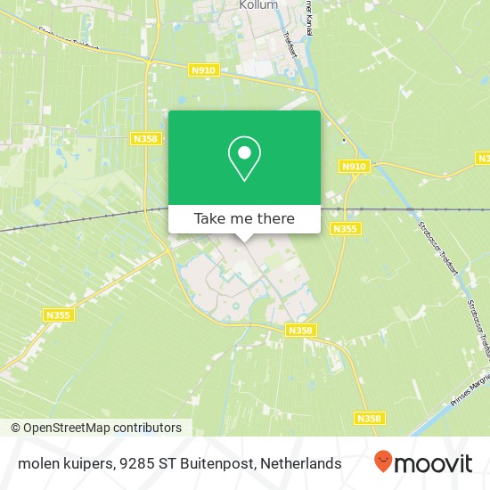 molen kuipers, 9285 ST Buitenpost Karte