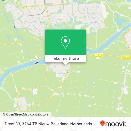 Dreef 33, 3264 TB Nieuw-Beijerland map