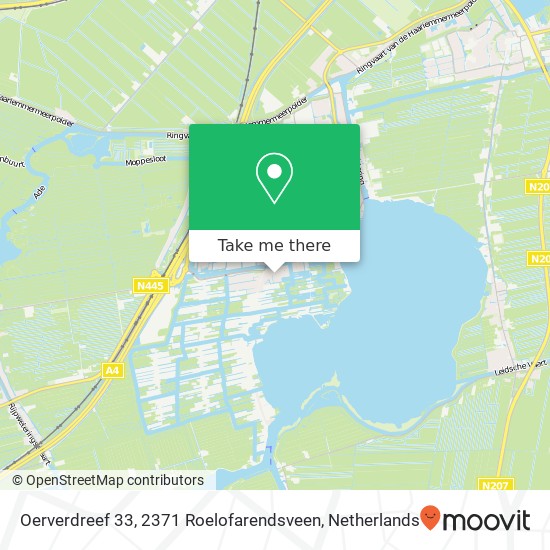 Oerverdreef 33, 2371 Roelofarendsveen map