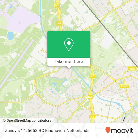 Zandvis 14, 5658 BC Eindhoven map