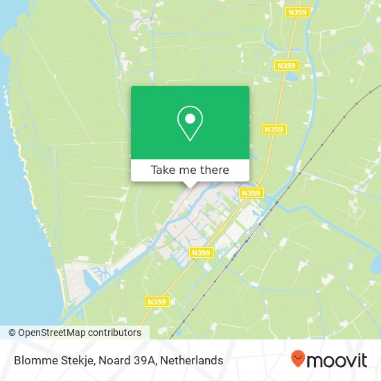 Blomme Stekje, Noard 39A map