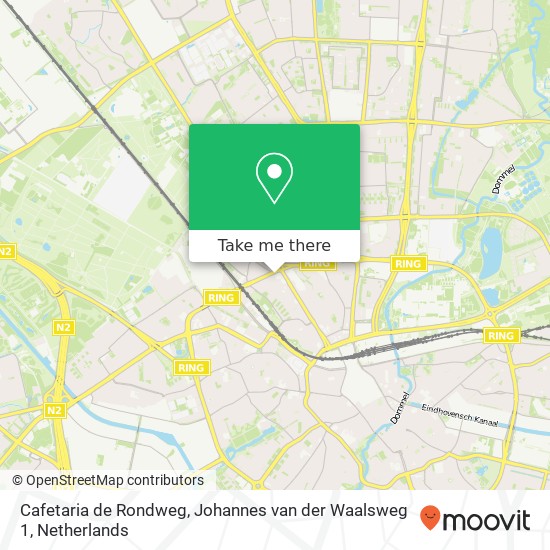 Cafetaria de Rondweg, Johannes van der Waalsweg 1 map