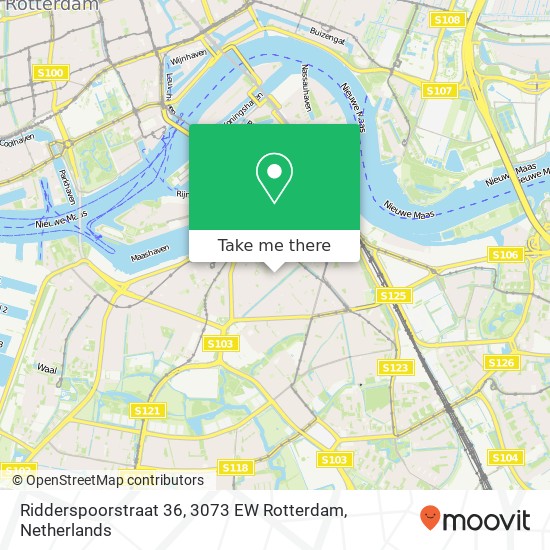 Ridderspoorstraat 36, 3073 EW Rotterdam map