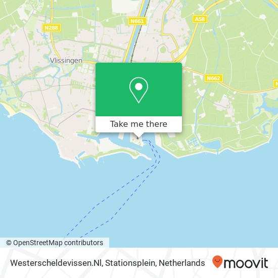 Westerscheldevissen.Nl, Stationsplein map