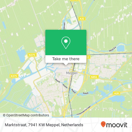 Marktstraat, 7941 KW Meppel map