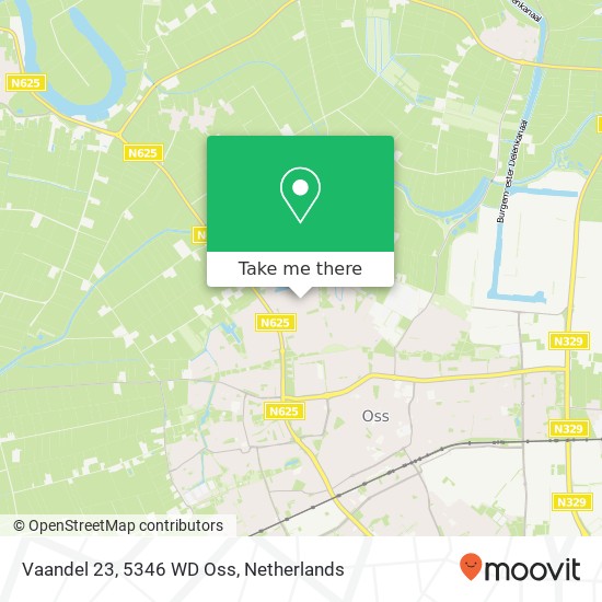 Vaandel 23, 5346 WD Oss map