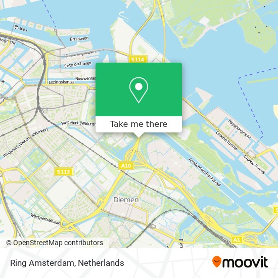 Ring Amsterdam map