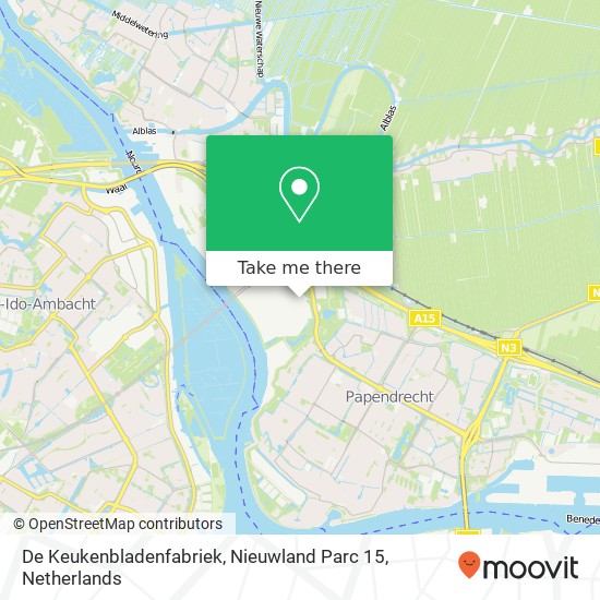 De Keukenbladenfabriek, Nieuwland Parc 15 map