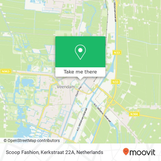 Scoop Fashion, Kerkstraat 22A map