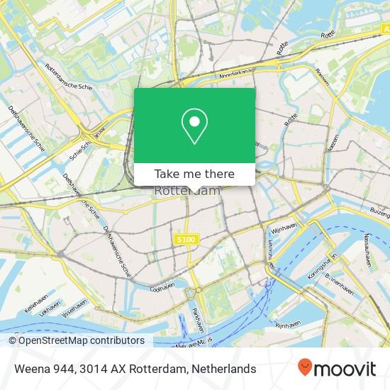 Weena 944, 3014 AX Rotterdam Karte