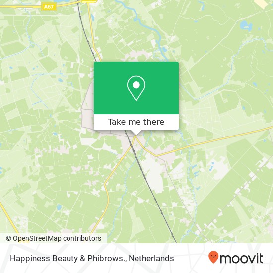 Happiness Beauty & Phibrows. map