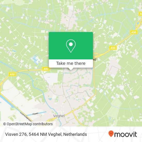 Visven 276, 5464 NM Veghel map