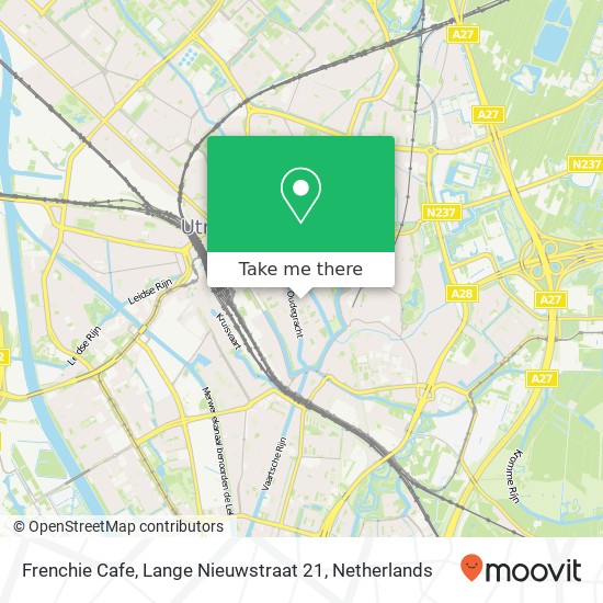 Frenchie Cafe, Lange Nieuwstraat 21 Karte