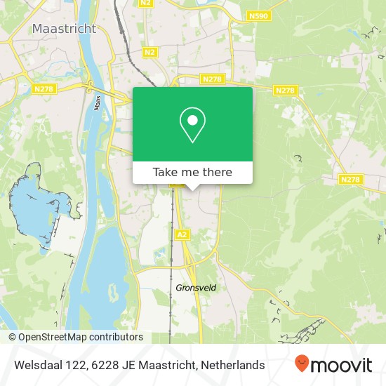 Welsdaal 122, 6228 JE Maastricht Karte