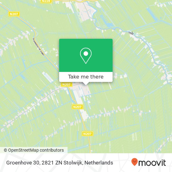 Groenhove 30, 2821 ZN Stolwijk Karte