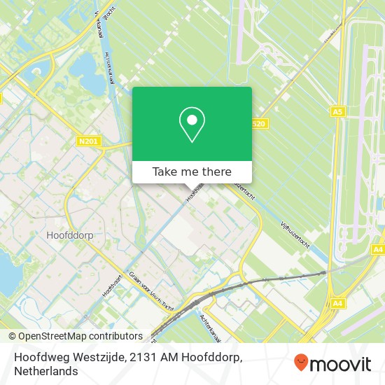 Hoofdweg Westzijde, 2131 AM Hoofddorp map