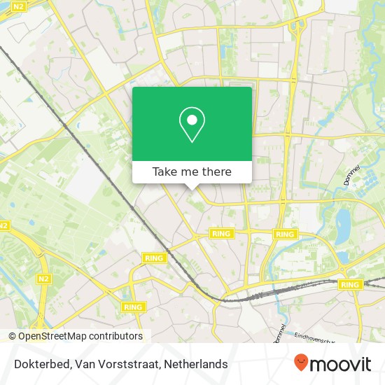 Dokterbed, Van Vorststraat map