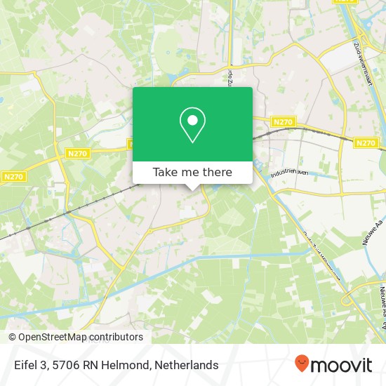 Eifel 3, 5706 RN Helmond Karte