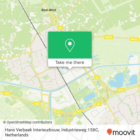 Hans Verbeek Interieurbouw, Industrieweg 158C Karte