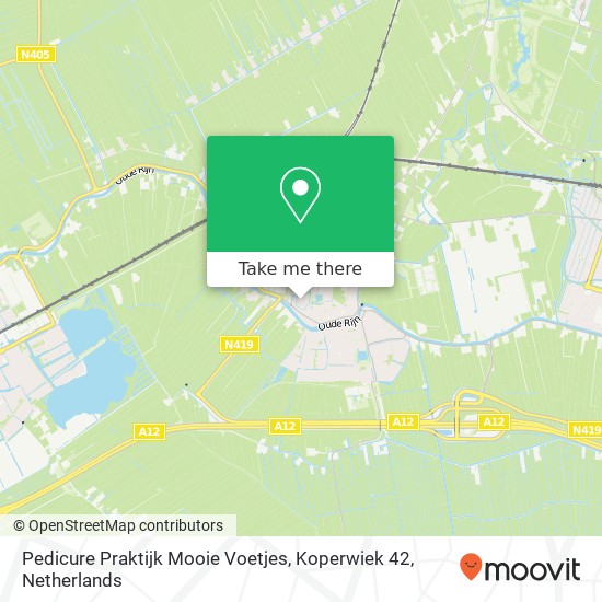 Pedicure Praktijk Mooie Voetjes, Koperwiek 42 map