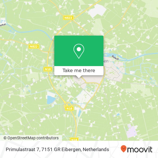 Primulastraat 7, 7151 GR Eibergen Karte