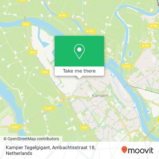 Kamper Tegelgigant, Ambachtsstraat 18 map