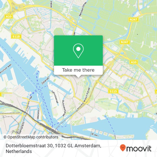 Dotterbloemstraat 30, 1032 GL Amsterdam map