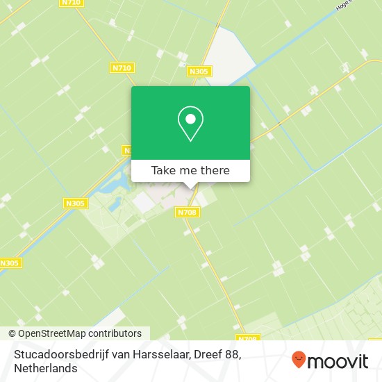 Stucadoorsbedrijf van Harsselaar, Dreef 88 map