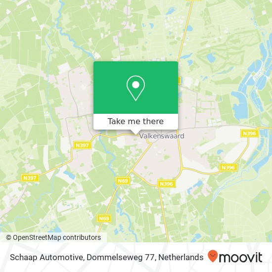 Schaap Automotive, Dommelseweg 77 map