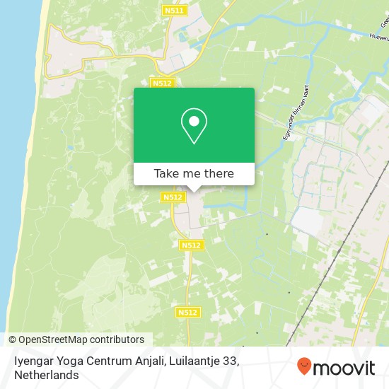 Iyengar Yoga Centrum Anjali, Luilaantje 33 map