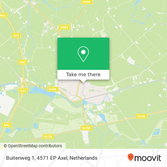 Buitenweg 1, 4571 EP Axel Karte