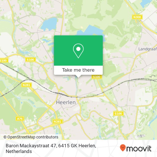 Baron Mackaystraat 47, 6415 GK Heerlen map