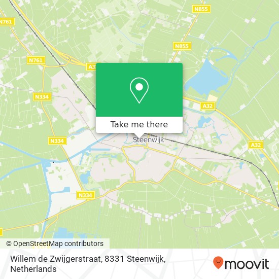 Willem de Zwijgerstraat, 8331 Steenwijk Karte