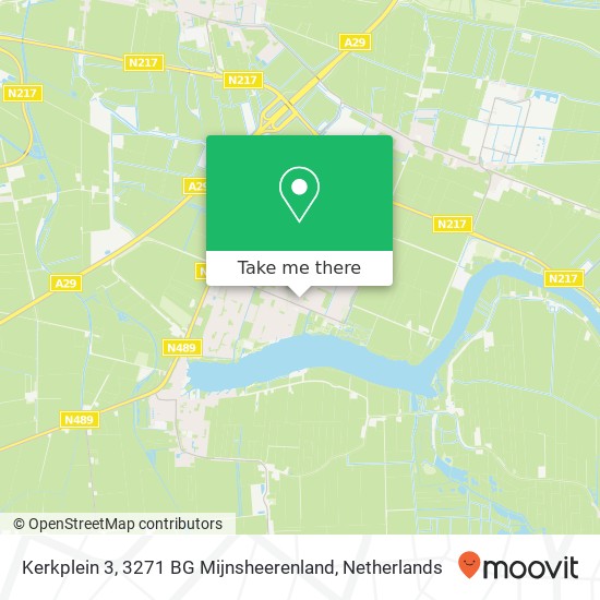 Kerkplein 3, 3271 BG Mijnsheerenland map